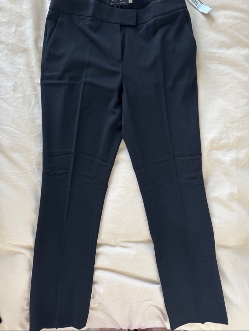 Tahari Black Straight-Leg Dress Pants